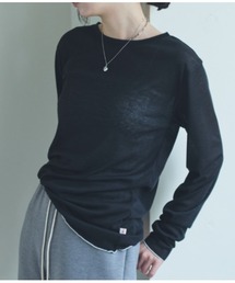 bita. | シアーリブボートネックトップス(Tシャツ/カットソー)