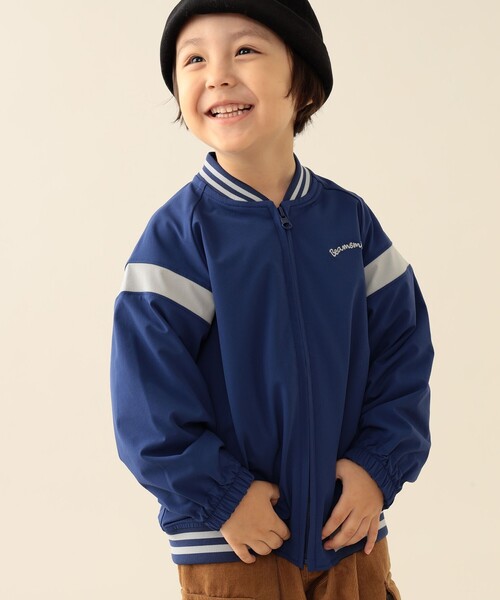 BEAMS mini（ビームスミニ）の「撥水 ストレッチ スタジャン 2025FW（90～150cm）（ブルゾン・キッズ・ブルー系その他3/ワイン/ネイビー・100/90/110/150/140/130/120）」の3枚目の写真