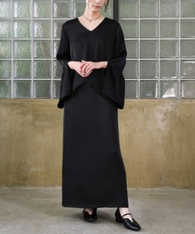 select MOCA | 【オケージョン/結婚式】スリットスリーブVネックワンピース(ドレス)