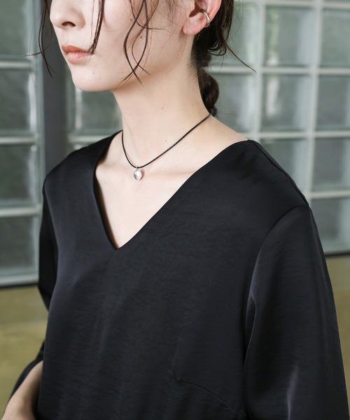 select MOCA(セレクトモカ)の「【オケージョン/結婚式】スリットスリーブVネックワンピース(ドレス・レディース・ブラウン/ブラック・MEDIUM/LARGE)」の22枚目の写真