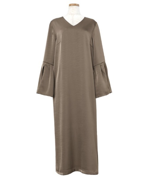 select MOCA(セレクトモカ)の「【オケージョン/結婚式】スリットスリーブVネックワンピース(ドレス・レディース・ブラウン/ブラック・MEDIUM/LARGE)」の20枚目の写真