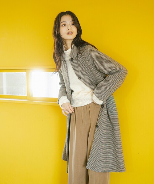 チェック ステンカラーコート（ステンカラーコート）｜B:MING by BEAMS