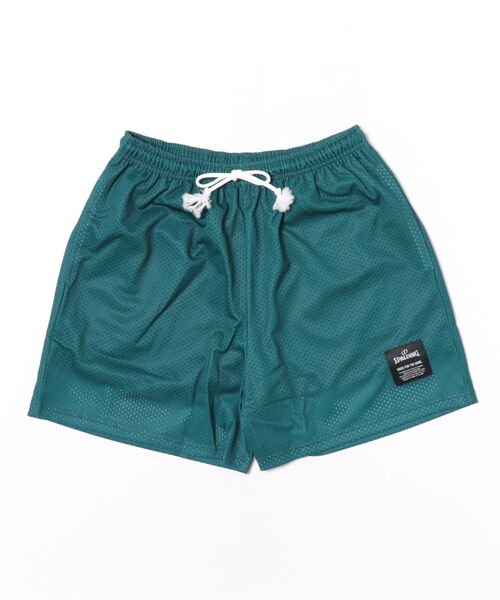 SPALDING(スポルディング)の「【SPALDING/スポルディング】デイリーメッシュパンツ/ポリエステル・ショートパンツ(その他パンツ・メンズ・ダークグリーン/ブラック・LARGE/MEDIUM)」の2枚目の写真