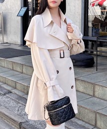 ケープコート　【未使用品】　（売り切り価格）　本日発送可能 ZARA 新品 キルティングケープコート - メルカリ
