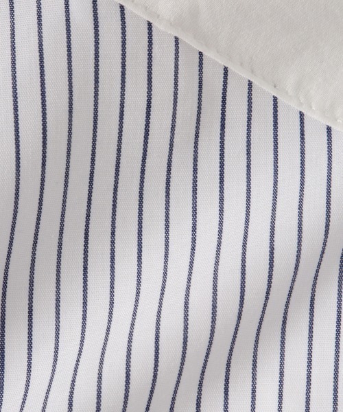 VICKY（ビッキー）の「ストライプフェイスキーネックブラウス≪洗濯機で洗える≫（シャツ/ブラウス・レディース・ホワイト系その他/ダークネイビー/ブラウン系その他・M）」の22枚目の写真