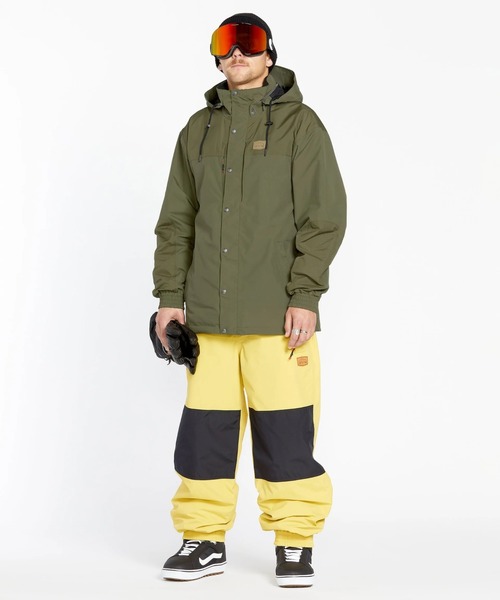 VOLCOM（ボルコム）の「【VOLCOM/ボルコム】 Mens Longo Gore-Tex Jacket /ゴアテックススキースノーボードジャケット（その他アウター・メンズ・ブラック/イエロー系その他/オリーブ・MEDIUM/LARGE/SMALL）」の3枚目の写真