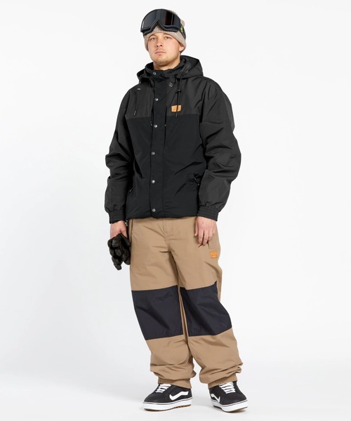VOLCOM（ボルコム）の「【VOLCOM/ボルコム】 Mens Longo Gore-Tex Jacket /ゴアテックススキースノーボードジャケット（その他アウター・メンズ・ブラック/イエロー系その他/オリーブ・MEDIUM/LARGE/SMALL）」の2枚目の写真