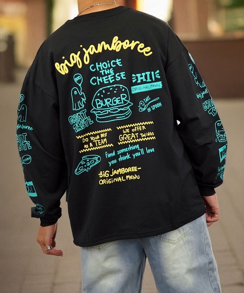 Burner(バーナー)の「【GROOVY STORE】袖&バックプリントワイドシルエットロングスリーブT 韓国系 速乾 UVカット(Tシャツ/カットソー・メンズ・A/B/E/F/C/D/G/H/その他1/その他2/その他4/その他3・M/L/LL)」の8枚目の写真
