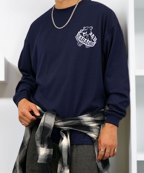 Burner(バーナー)の「【GROOVY STORE】袖&バックプリントワイドシルエットロングスリーブT 韓国系 速乾 UVカット(Tシャツ/カットソー・メンズ・A/B/E/F/C/D/G/H/その他1/その他2/その他4/その他3・M/L/LL)」の19枚目の写真