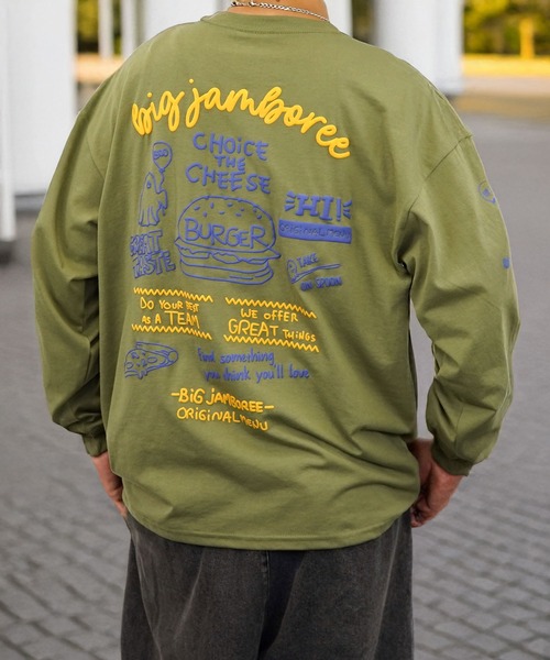 Burner(バーナー)の「【GROOVY STORE】袖&バックプリントワイドシルエットロングスリーブT 韓国系 速乾 UVカット(Tシャツ/カットソー・メンズ・A/B/E/F/C/D/G/H/その他1/その他2/その他4/その他3・M/L/LL)」の14枚目の写真