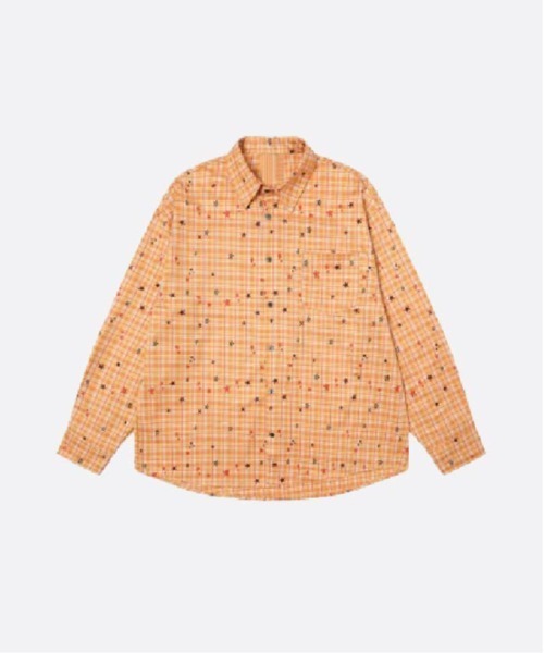Cheerful Star Print Check Shirt