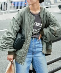 CIAOPANIC TYPY(チャオパニックティピー)の【トレンドカラーの新色が登場/ユニセックス】2WAYボリュームスリーブMA-1(MA-1)