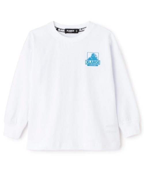 XLARGE KIDS(エクストララージキッズ)の「ビッグロゴ長袖Tシャツ(Tシャツ/カットソー・キッズ・ホワイト/イエロー/ブラック・140cm/80cm/90cm/100cm/120cm/130cm/110cm)」の2枚目の写真