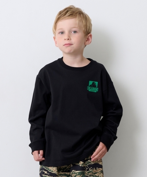 XLARGE KIDS(エクストララージキッズ)の「ビッグロゴ長袖Tシャツ(Tシャツ/カットソー・キッズ・ホワイト/イエロー/ブラック・140cm/80cm/90cm/100cm/120cm/130cm/110cm)」の3枚目の写真