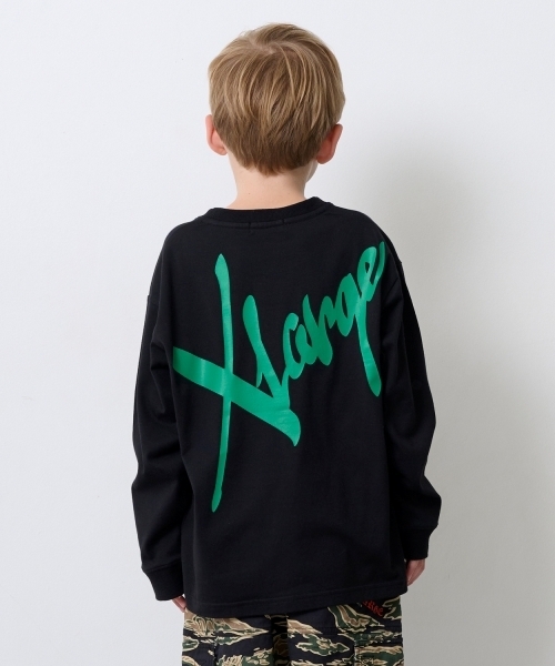 XLARGE KIDS(エクストララージキッズ)の「ビッグロゴ長袖Tシャツ(Tシャツ/カットソー・キッズ・ホワイト/イエロー/ブラック・140cm/80cm/90cm/100cm/120cm/130cm/110cm)」の8枚目の写真