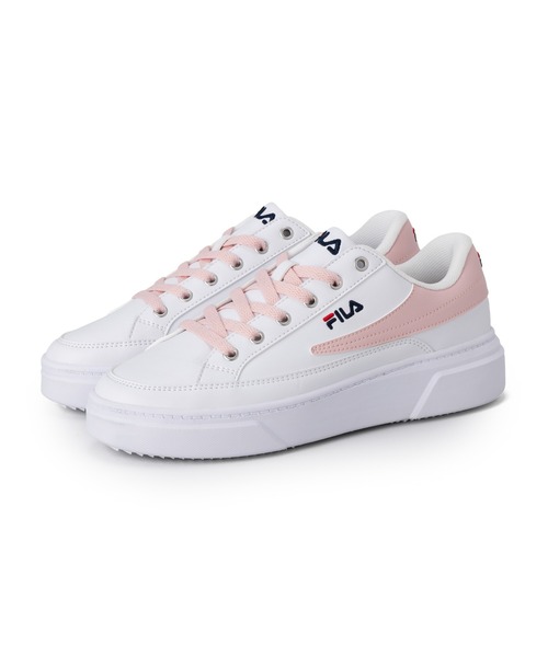 FILA(フィラ)の「COURT PLUMPY FEATHERY V2(スニーカー・レディース・ホワイト×ピンク・23.0cm/24.0cm/25.0cm/26.0cm/27.0cm/28.0cm/22.0cm)」の8枚目の写真