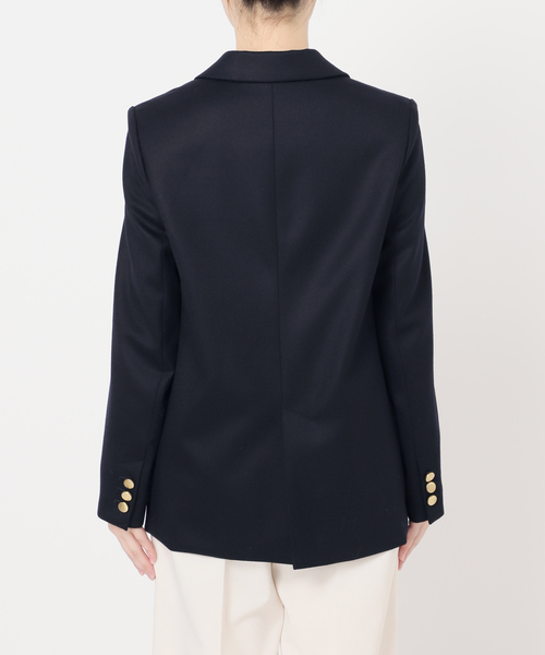 セール】《追加》《WEB・一部店舗カラー》ウールフラノピークドラペル