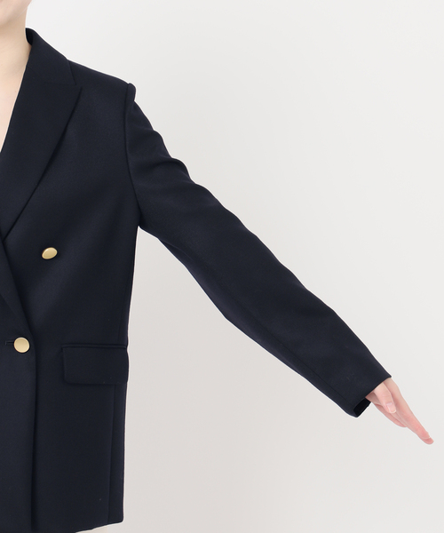 セール】《追加》《WEB・一部店舗カラー》ウールフラノピークドラペル