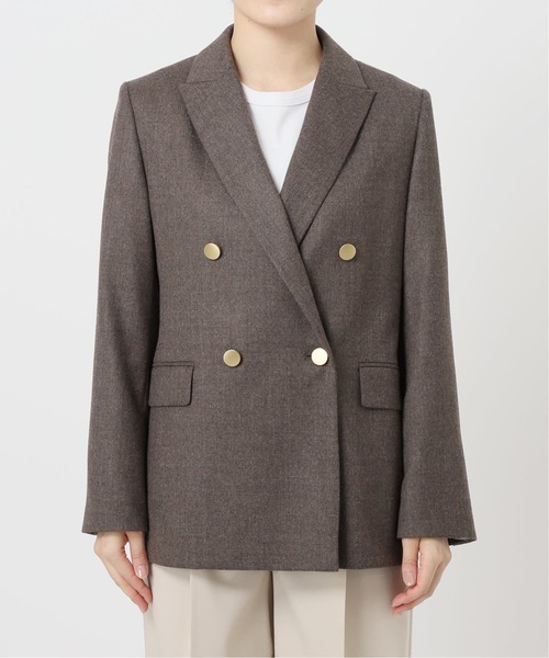 セール】《追加》《WEB・一部店舗カラー》ウールフラノピークドラペル