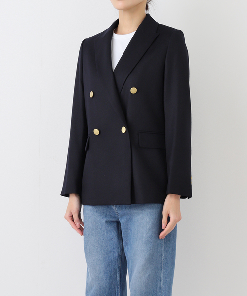 追加》《WEB・一部店舗カラー》ウールフラノピークドラペルジャケット