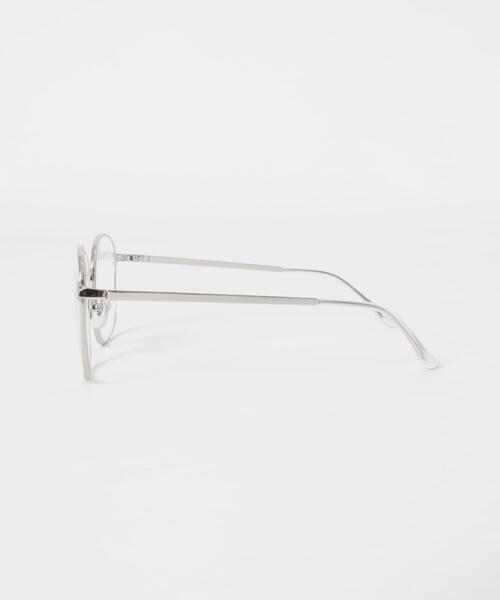 SMELLY（スメリー）の「ビッグシェイプダテメガネ（メガネ・レディース・シルバー・-）」の8枚目の写真