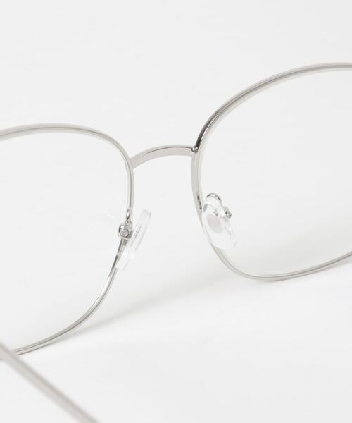 SMELLY（スメリー）の「ビッグシェイプダテメガネ（メガネ・レディース・シルバー・-）」の10枚目の写真