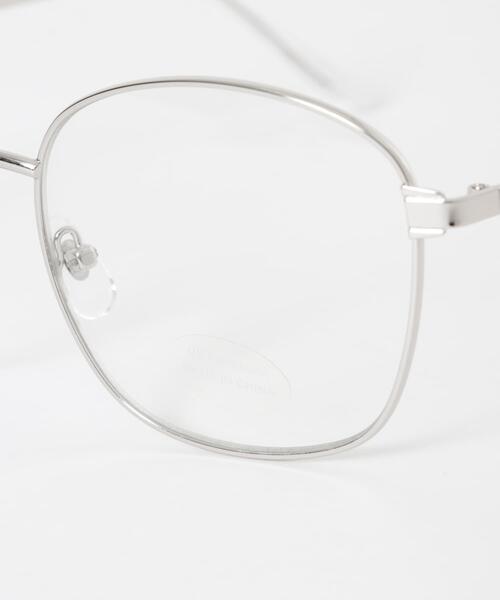 SMELLY（スメリー）の「ビッグシェイプダテメガネ（メガネ・レディース・シルバー・-）」の11枚目の写真
