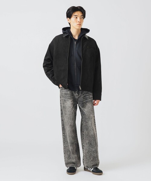 BEAMS HEART(ビームスハート)の「【完売間近】フェイクスエード ショート ブルゾン/Faux Suede Short Blouson(ブルゾン・メンズ・ブラック/ブラウン系その他3・LARGE/MEDIUM/SMALL)」の3枚目の写真