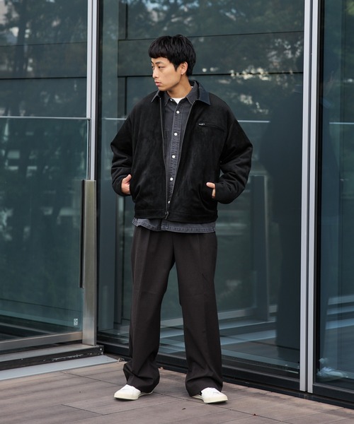 完売間近】フェイクスエード ショート ブルゾン/Faux Suede Short