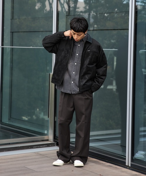 完売間近】フェイクスエード ショート ブルゾン/Faux Suede Short