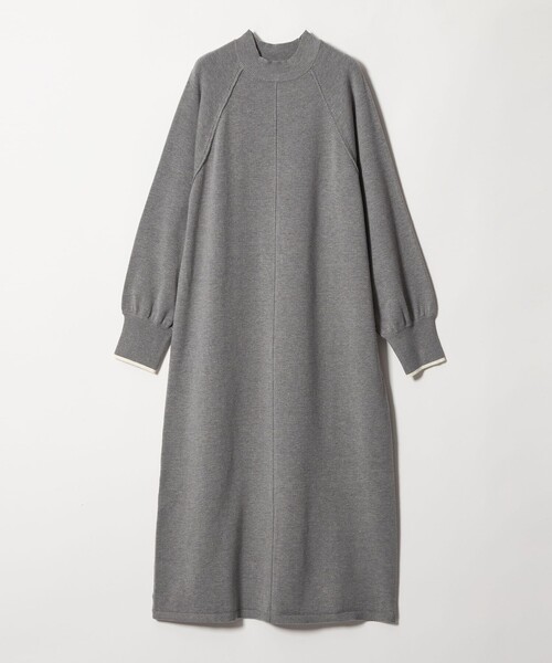 EMMEL REFINES（エメルリファインズ）の「＜EMMEL REFINES＞EM ハイショク ニット ロング ワンピース（ワンピース・レディース・ベージュ/グレー・FREE）」の17枚目の写真