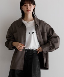 shetila（シェティラ）の「【セットアップ対応】ストレッチフェイクスエード  オーバーサイズ シャツジャケット（シャツ/ブラウス）」