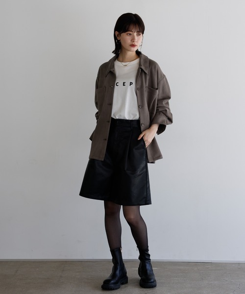 セール】【セットアップ対応】ストレッチフェイクスエード オーバー