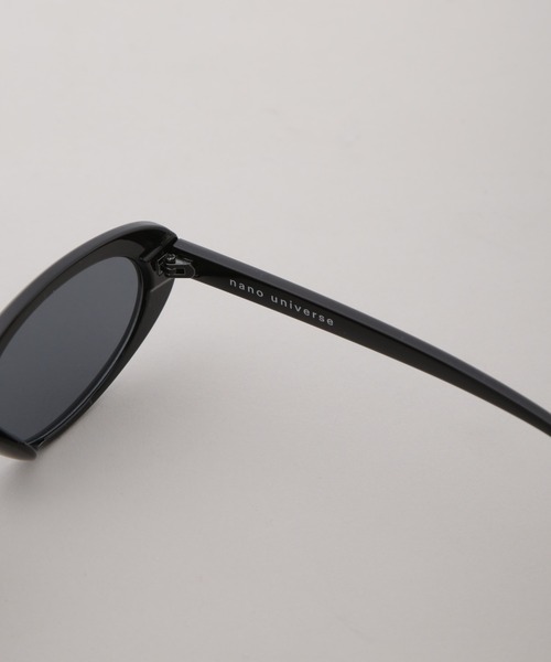 NANO universe（ナノユニバース）の「アイウェア/オーバル型 セルフレーム１（サングラス・メンズ・ブラック/ブラウン・FREE）」の7枚目の写真