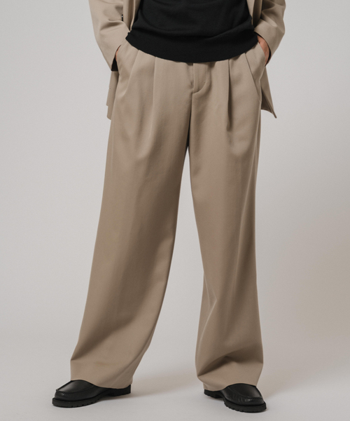 セール】VISTO ギャバ 2プリーツ パンツ【セットアップ着用可