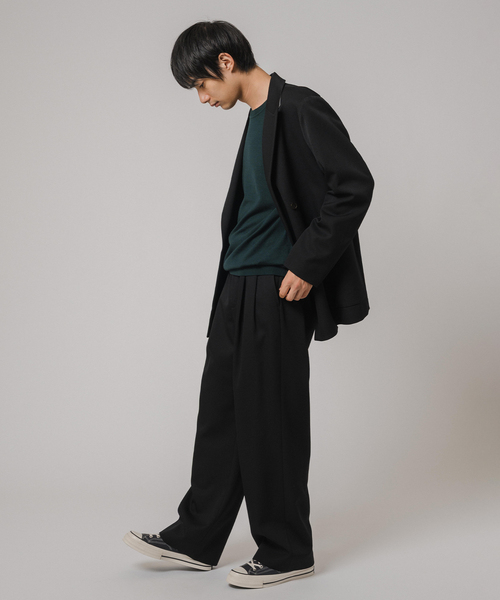 EDIFICE（エディフィス）の「VISTO ギャバ  2プリーツ パンツ【セットアップ着用可】（スラックス・メンズ・ベージュ/ブラック・LARGE/MEDIUM/SMALL）」の5枚目の写真