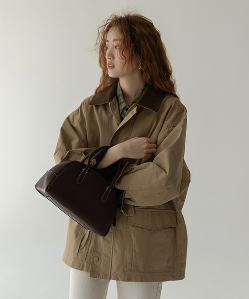 A by MAGASIN DE MODE（エーバイマガジンデモード）の「【A by MAGASIN DE MODE】エッセンシャルハンティングジャケット　レディース KNF146（その他アウター・レディース・ライトブラウン・S/M）」の5枚目の写真