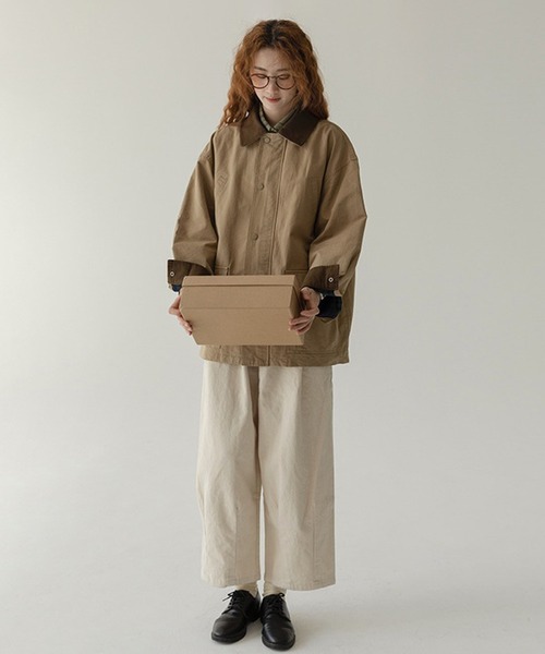 A by MAGASIN DE MODE（エーバイマガジンデモード）の「【A by MAGASIN DE MODE】エッセンシャルハンティングジャケット　レディース KNF146（その他アウター・レディース・ライトブラウン・S/M）」の12枚目の写真