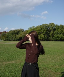 EFOLE | Slant button knit cardigan/スラントボタンニットカーディガン(ニット/セーター)