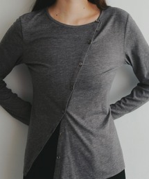 EFOLE（エフォル）の「Slant button knit cardigan/スラントボタンニットカーディガン（ニット/セーター）」