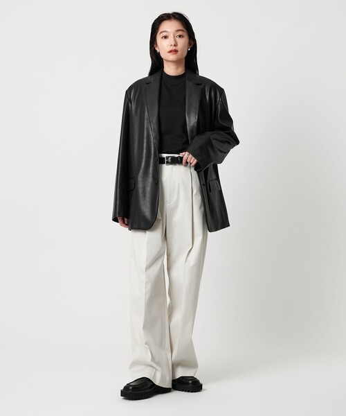 MARW UNITED ARROWS＞レザーライク ジャケット（テーラード