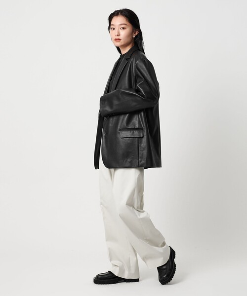 MARW UNITED ARROWS＞レザーライク ジャケット（テーラード