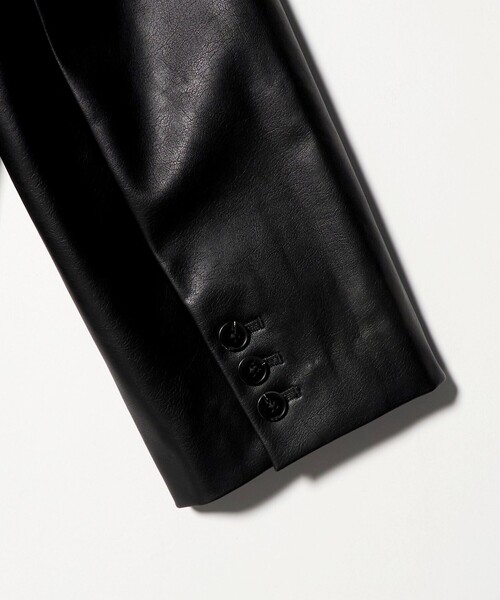 MARW UNITED ARROWS（マルゥ ユナイテッドアローズ）の「＜MARW UNITED ARROWS＞レザーライク ジャケット（テーラードジャケット・レディース・ブラック・36/38）」の11枚目の写真