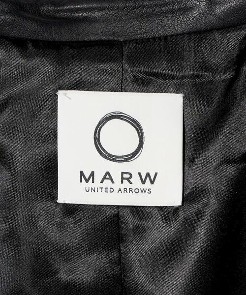 MARW UNITED ARROWS（マルゥ ユナイテッドアローズ）の「＜MARW UNITED ARROWS＞レザーライク ジャケット（テーラードジャケット・レディース・ブラック・36/38）」の16枚目の写真