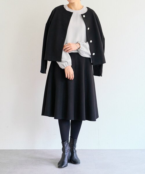 BEARDSLEY（ビアズリー）の「コクーンパフ袖ブラウス（シャツ/ブラウス・レディース・ホワイト/ライトグレー/ブラック・FREE）」の13枚目の写真