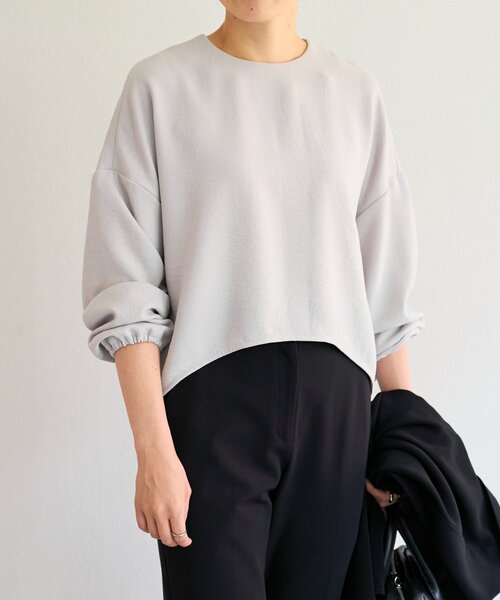 BEARDSLEY（ビアズリー）の「コクーンパフ袖ブラウス（シャツ/ブラウス・レディース・ホワイト/ライトグレー/ブラック・FREE）」の15枚目の写真