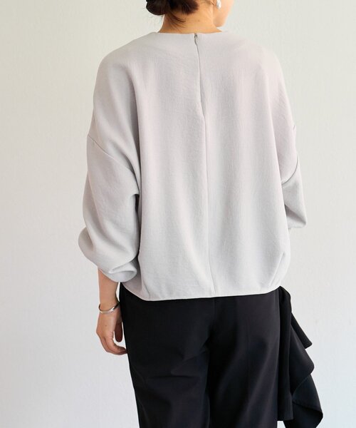 BEARDSLEY（ビアズリー）の「コクーンパフ袖ブラウス（シャツ/ブラウス・レディース・ホワイト/ライトグレー/ブラック・FREE）」の16枚目の写真