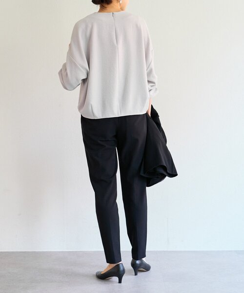 BEARDSLEY（ビアズリー）の「コクーンパフ袖ブラウス（シャツ/ブラウス・レディース・ホワイト/ライトグレー/ブラック・FREE）」の20枚目の写真