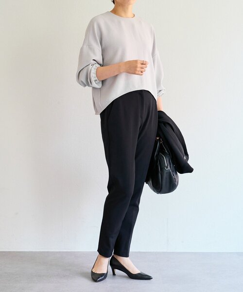 BEARDSLEY（ビアズリー）の「コクーンパフ袖ブラウス（シャツ/ブラウス・レディース・ホワイト/ライトグレー/ブラック・FREE）」の21枚目の写真