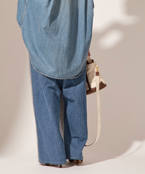 【INSCRIRE*LEE*LESSAGE】ドッキングパンツ：デニム INSCRIRE*LEE*LESSAGE】ドッキングパンツ：デニム（デニムパンツ